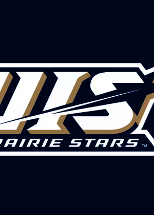 UIS Prairie Stars logo on blue background