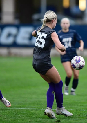 Dani Auble playing soccer