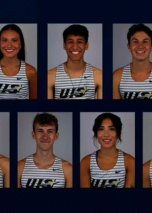 UIS Cross Country/Track & Field CSC Academic All-District. Madelyn Miller, Isaac Cortes, Briar Nevills, Ryan Jones, Jordan Serrahn, Noah Tegeler, Kaleigh Inniss, Joey Karlesky, Allison Thompson