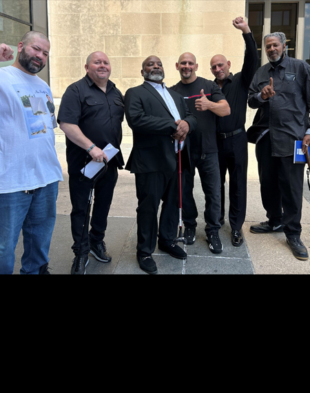 Left to right – Daniel Rodriguez (son of Harry, who is pictured on his shirt), Fernando Gomez, Michael McCastle, Gregorio Cardona, Robert Cardona, Lowell Higgins-Bey