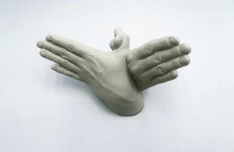 Image of a ceramic cast mold by artist Jennifer Holt.