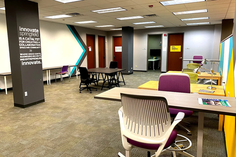 main workspace in the Innovation Center