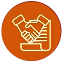 icon of hands shaking over a document