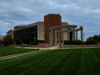 Grounds Maintenance Preparations for UIS Commencement