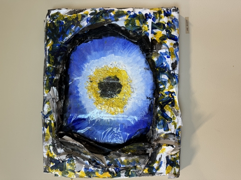 a painting of an eye by Jae Scott