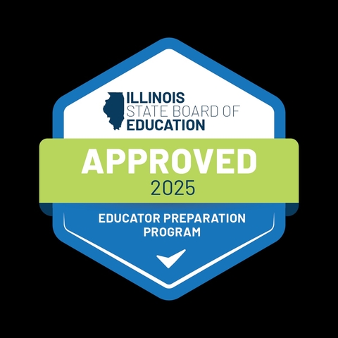 Image noting approval from the Illinois State Board of Education