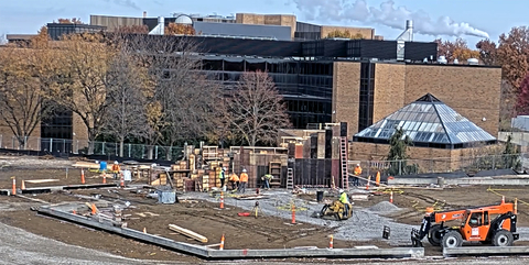 Library Commons construction
