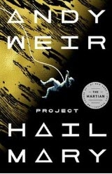 book cover of hail mary by andy weir