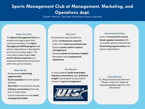 Sports Management Club Poster
