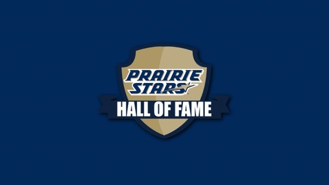 Prairie Stars Hall of Fame logo on a dark background.