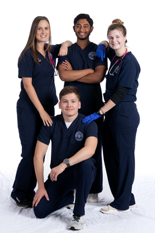 four nursing students