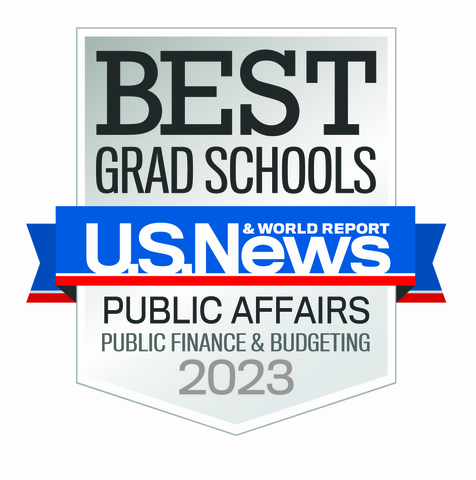 2023 award for US News "Best Grad Schools-Public Affairs Finance and Budgeting"