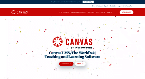 Canvas Webpage screenshot