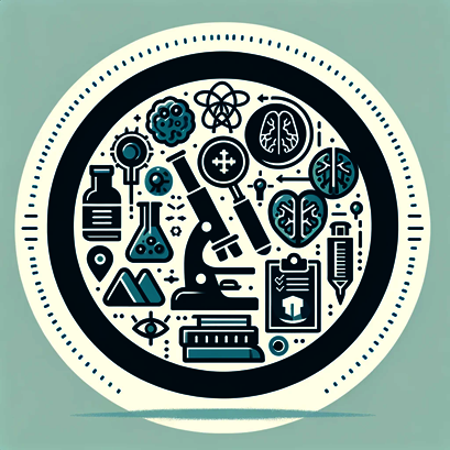 Pathologist Icon with having tools related to pathology. 