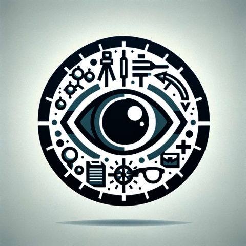 Optometry Icon with an Eye Symbol