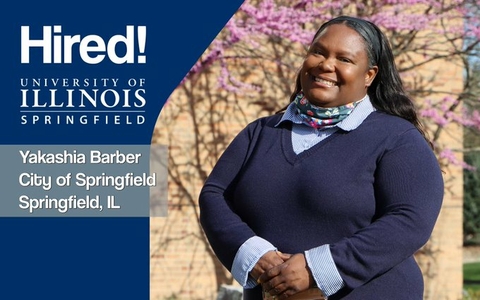 Yakashia Barber recently hired as a community specialist for Springfield, Il