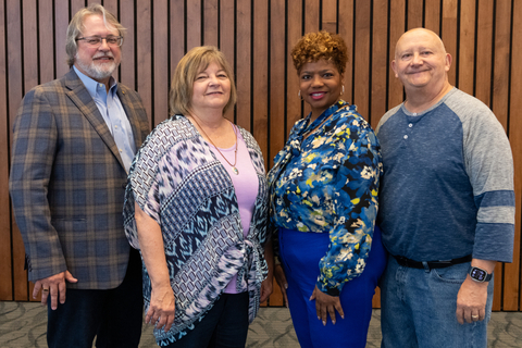 honorees from the retirement and recognition ceremony