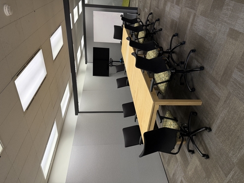 conference room table with 10 chairs