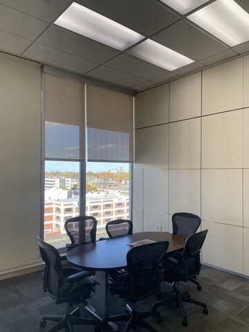 conference room with window floor to ceiling