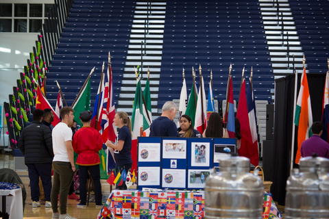 sutdents at international festival