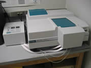 a spectrophotometer with an integrating sphere