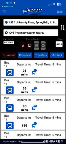 SMTD app shows bus route to nearby CVS