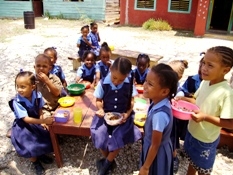 Jamaican school children
