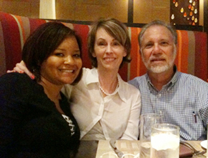 Pictured are former GA Samantha Gaddy, Julie Rae Harper, and Larry Golden, (Director, DIIP) at the 2010 National Innocence Network Conference.