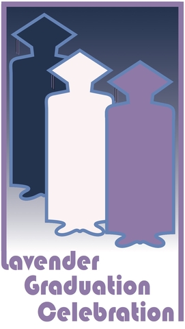 lavender graduation celebration logo