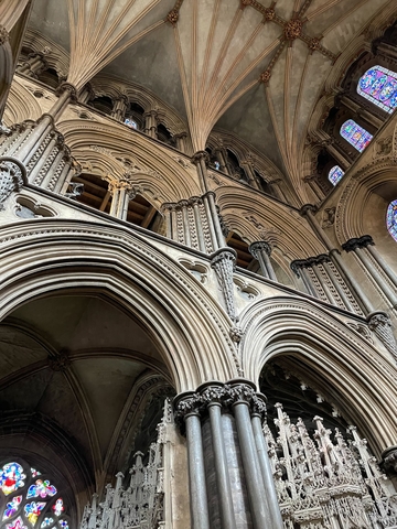 Ceiling of a cathedral.