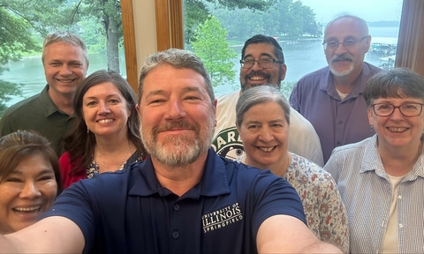 Provost's Leadership Team at Lake Springfield Field Station summer retreat 2025.