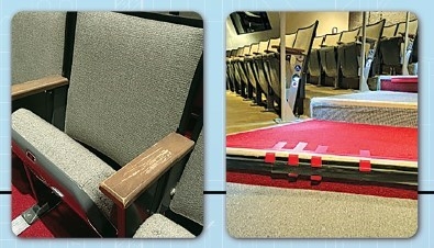 Old UIS Performing Arts Center seats and carpet need to be replaced.