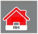 Red Residence Hall Housing Signage Emblem