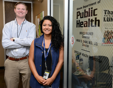 MPA-MPH students in front of public health office
