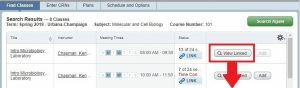 Class schedule