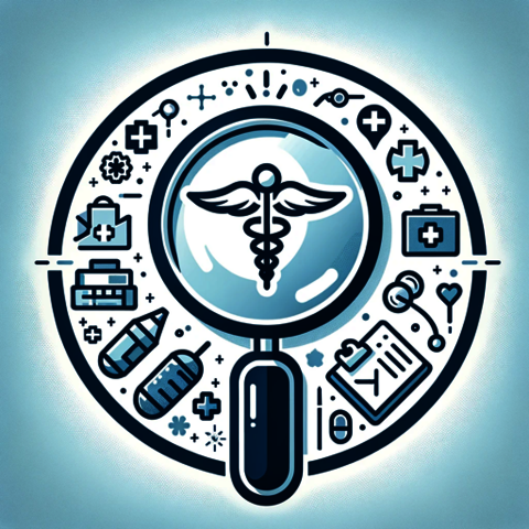 Pre Medicine Icon having symbols related to medical field.