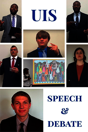 collage of speech and debate team members
