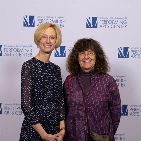 UIS Chancellor Janet Gooch with Dr. Sharron LaFollette