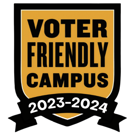 2023-2023 Voter Friendly Campus badge
