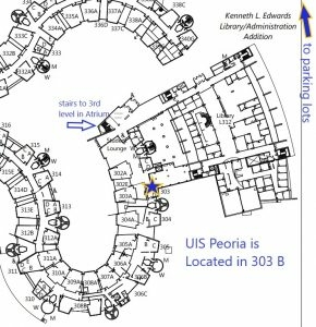 map of UIS Peoria