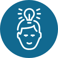 icon of man with light bulb above his head