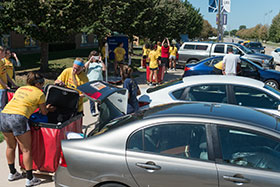 Move-in day at UIS campus