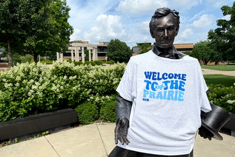 Lincoln statue wearing 