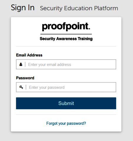 ProofpointLogInPage ProofPoint Login Page