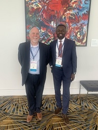 Dr. Rick Funderburg and DPA student Enoch Boateng