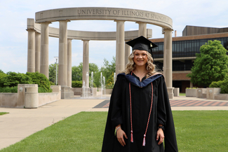 Aimee Rabeler graduated from UIS on May 14.