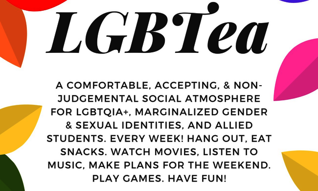 Photo of LGBTea: A non-judgmental hangout for LGBTQIA+ allied students