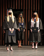 2021 Graduates on stage