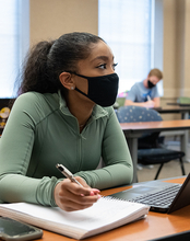 Student in classroom