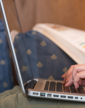Student on computer